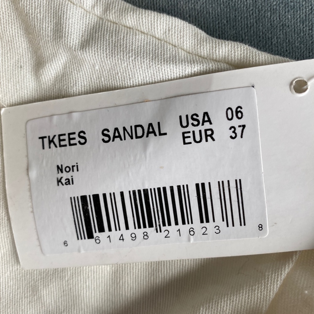TKEES Cream Minimalist Flip Flop Sandals - Picture 3 of 6